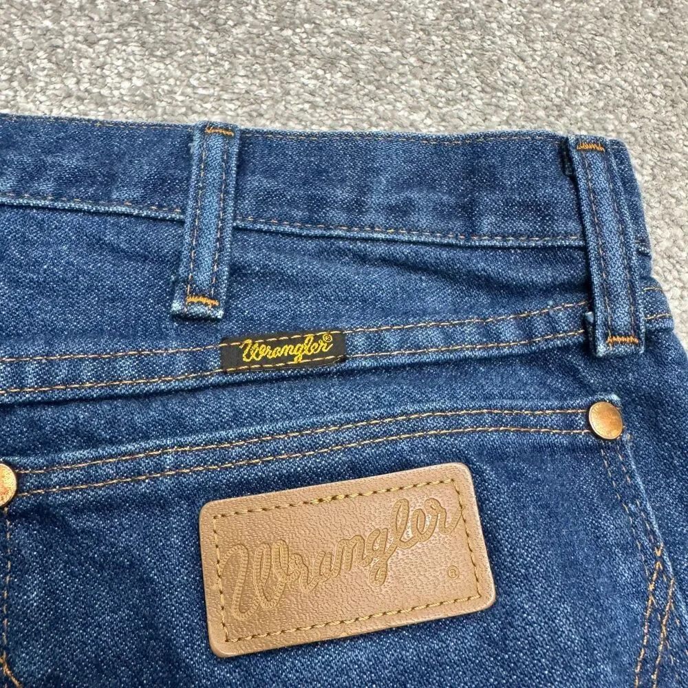 Wrangler 13MWZ Cowboy Cut Original Fit Denim Jeans Mens 38x30 Indigo Dark Wash